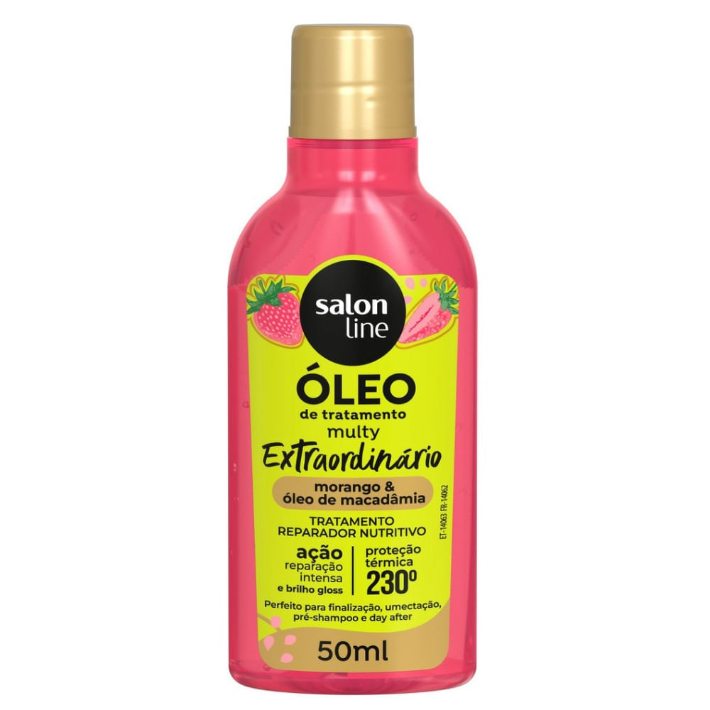 Óleo de Tratamento Multy Salon Line Extraordinário Morango 50ml