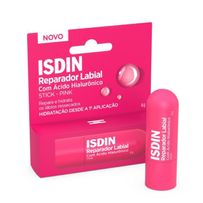 Reparador Labial Stick Isdin com Ácido Hialurônico Cor Rosa/Pink 4g