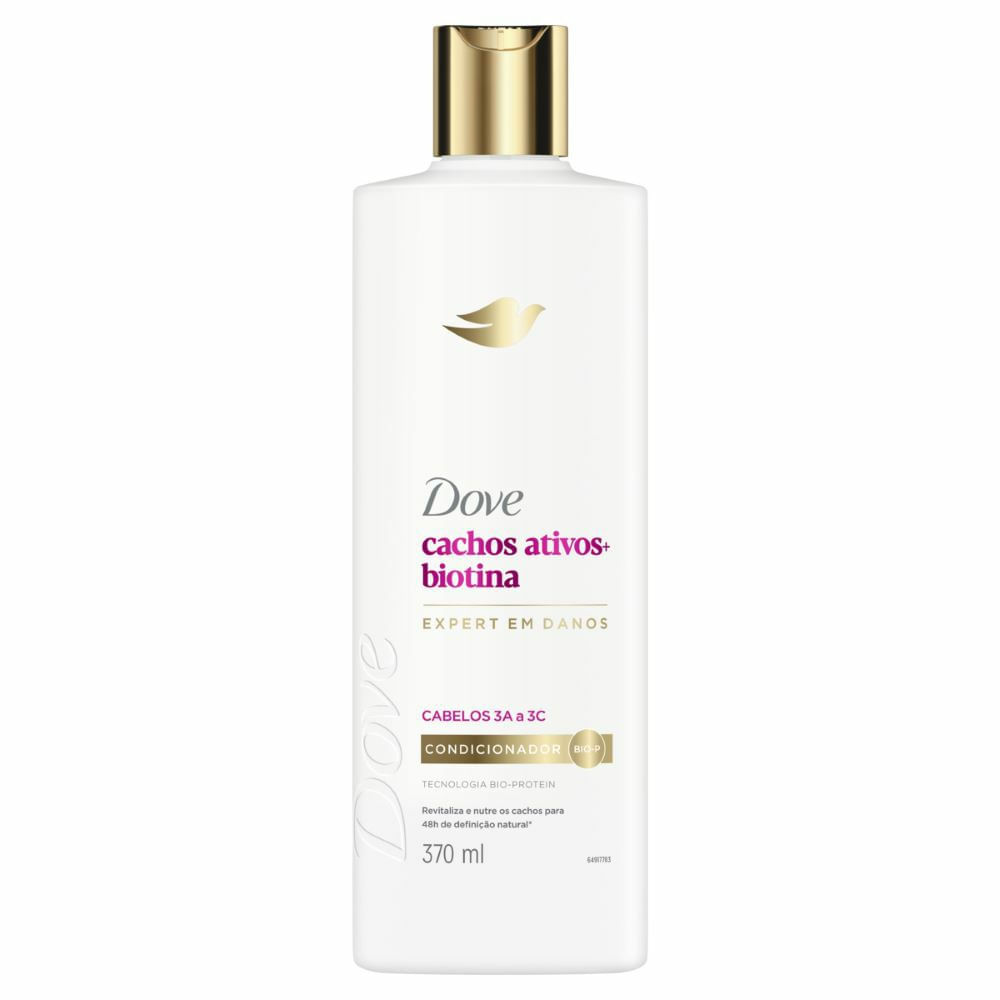 Condicionador Dove Expert em Danos Cachos Ativos +Biotina 370ml