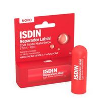 Reparador Labial Stick Isdin com Ácido Hialurônico Cor Vermelha 4g