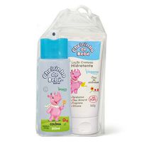 Kit Cheirinho de Bebê Azul Colônia 200ml + Loção Cremosa Hidratante 160g