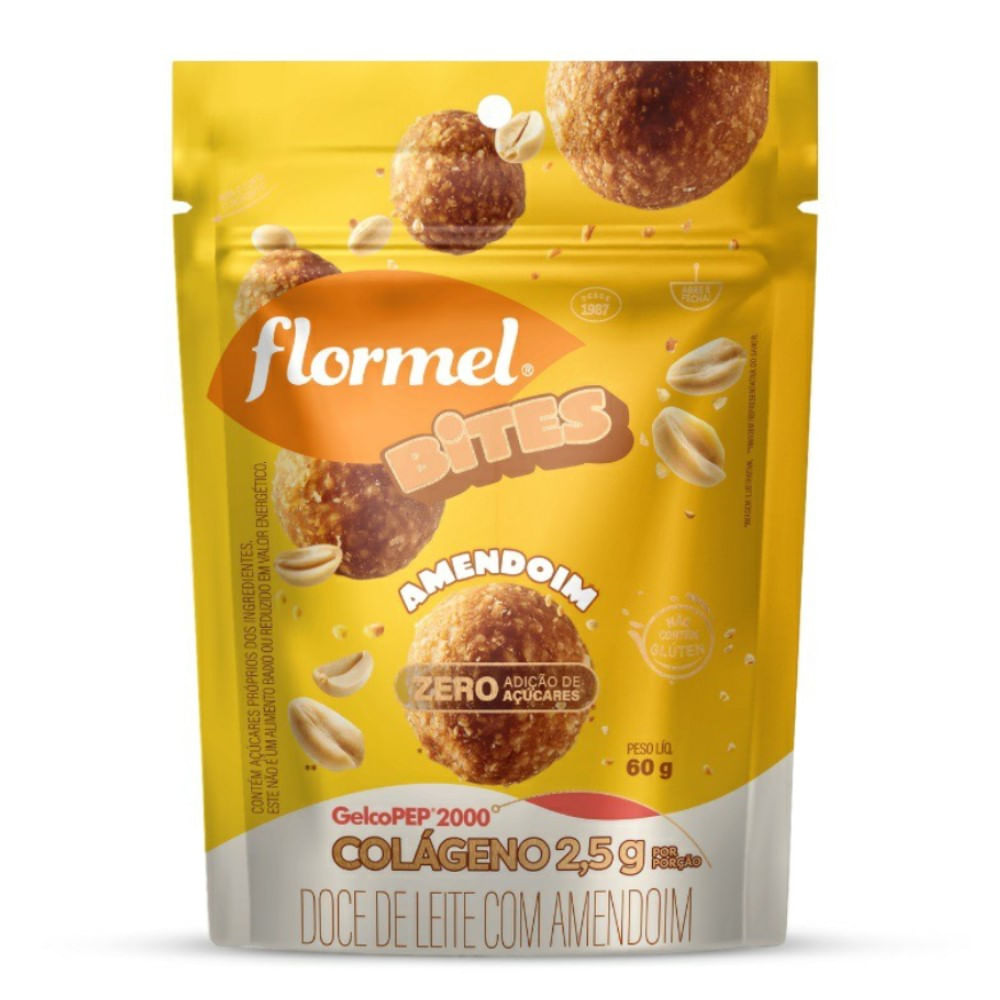 Doce de Leite com Amendoim Flormel Bites 60g