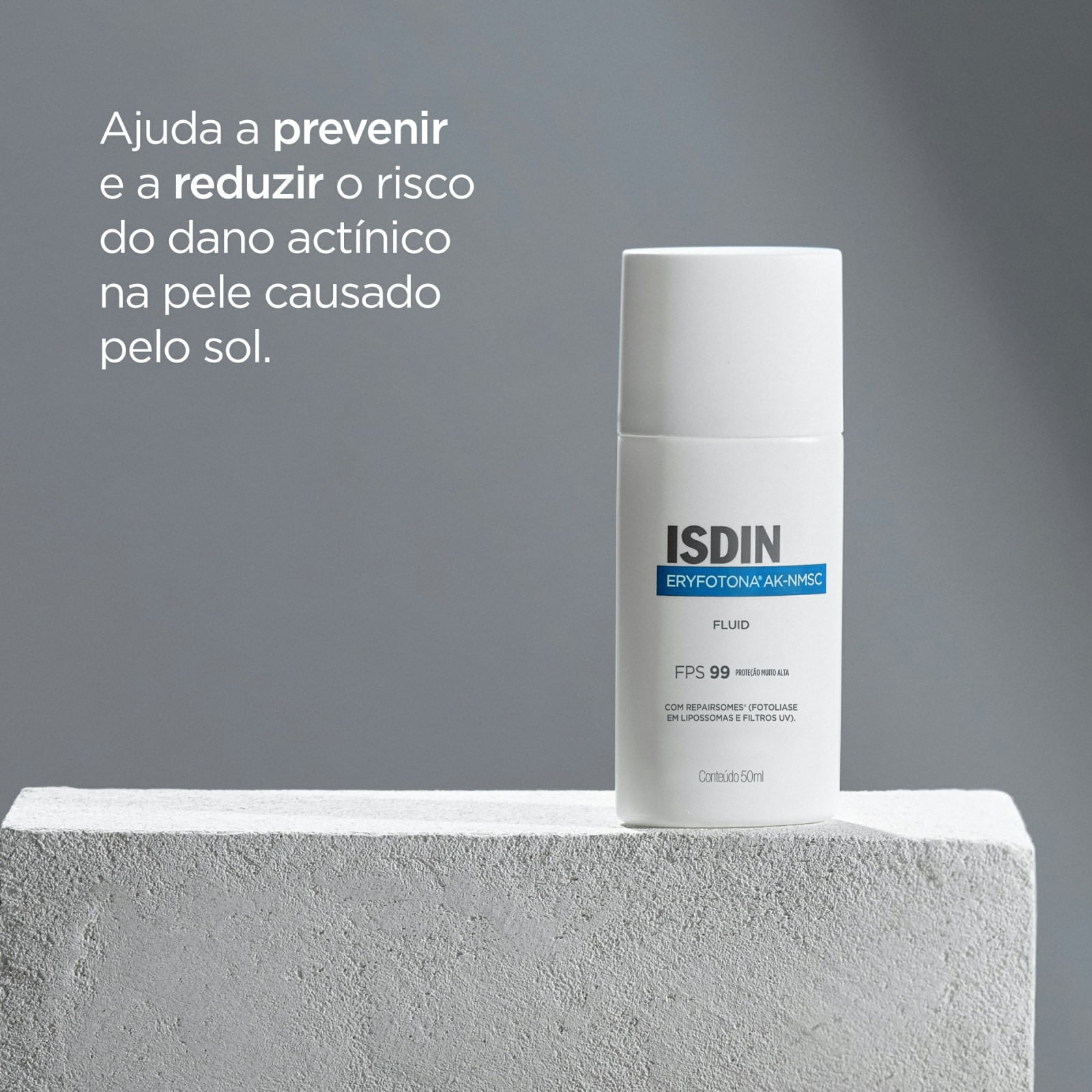 Protetor Solar Fluído Facial Isdin Eryfotona AK-NMSC Fps99 - 50ml