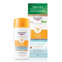 Protetor Solar Facial Eucerin Hydro Fluid Cor Média FPS70 50ml