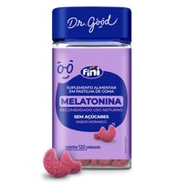 Suplemento Alimentar Dr. Good Fini Melatonina Sabor Morango 120 Unidades