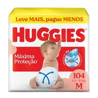 Fralda Huggies Supreme Care M 104 Unidades