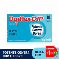 Dorflex Dip Dipirona 1g Analgésico e Antitérmico 10 Comprimidos