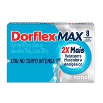 Dorflex Max Analgésico e Relaxante Muscular 8 Comprimidos