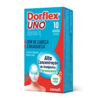 Analgésico Dorflex Uno Dipirona 1g Enxaqueca 10 Comprimidos Efervescentes