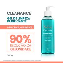 Gel de Limpeza Profunda Avène Cleanance Pele Oleosa E Sensível 300g