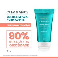 Gel de Limpeza Profunda Avène Cleanance Pele Oleosa E Sensível 150g