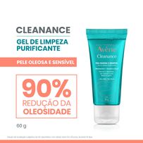Gel de Limpeza Profunda Avène Cleanance Pele Oleosa E Sensível 60g