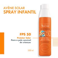 Protetor Solar Spray Infantil Avène Fps50 200ml