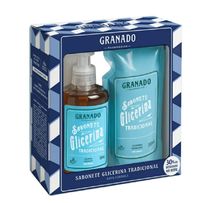Kit Granado Sabonete Glicerina Tradicional 300ml + Refil 300ml