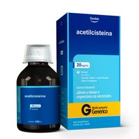 Acetilcisteína 20mg/ml Geolab Xarope Sabor Frambroesa 120ml + Copo Dosador