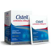 Cisteil 200mg Sabor Laranja 16 Envelopes De 5g