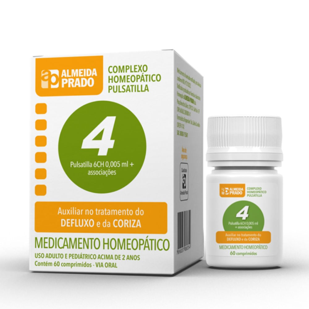 Complexo 4 Homeopático Almeida Prado 60 Comprimidos