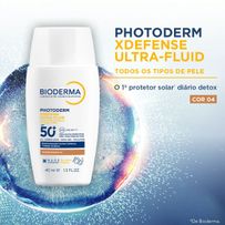 Protetor Solar Bioderma Photoderm XDefense Ultra-fluid Cor 04 FPS 50+ 40ml