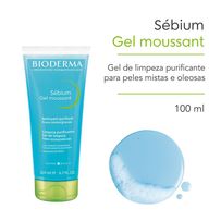 Gel De Limpeza Bioderma Sébium Gel Moussant Antioleosidade De Alta Tolerância 100ml
