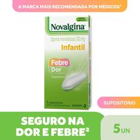 Analgésico e Antitérmico Novalgina 300mg 5 Supositórios