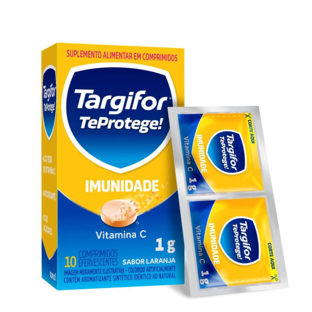 Suplemento Alimentar Targifor Te Protege! 1g 10 Comprimidos Efervescentes