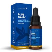 Suplemento de Magnésio Inositol Puravida Blue Calm Melatonina Gotas 20ml