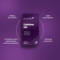 Suplemento Alimentar Puravida Coenzima Q10 60 Cápsulas