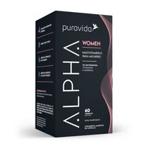 Suplemento Alimentar Puravida Alpha Women 60 Cápsulas