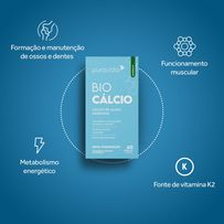 Suplemento Alimentar Puravida Bio Cálcio 60 Cápsulas