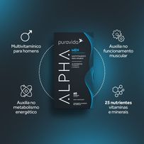 Suplemento Alimentar Puravida Alpha Men 60 Cápsulas