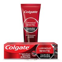 Creme Dental Colgate Lumious White Carvão Ativado 70g