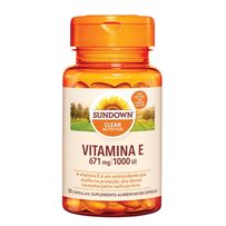 Suplemento Alimentar Sundown Vitamina E 1000UI 30 Cápsulas