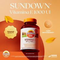 Suplemento Alimentar Sundown Vitamina E 1000UI 30 Cápsulas