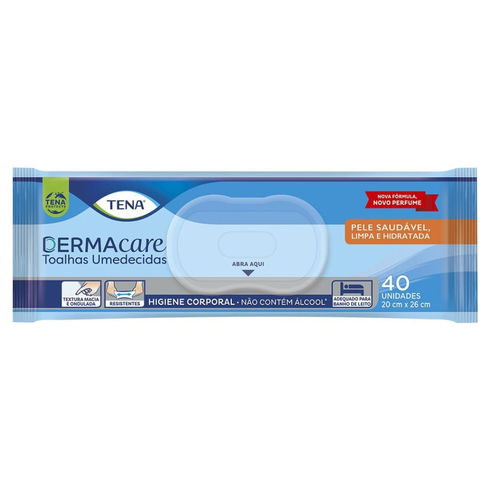 Toalhas Umedecidas Tena Dermacare 40 Unidades