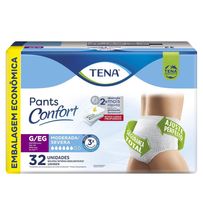 Roupa Íntima Tena Pants Confort G/Eg Embalagem Econômica 32 Unidades