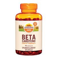 Suplemento Alimentar Sundown Betacaroteno 2.000UI 90 Cápsulas