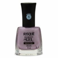 Esmalte Risque Diamond Gel Nova Cor Seda Lilás 9,5ml