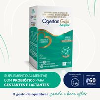 Suplemento Alimentar Ogestan Gold Lacflore 30 Cápsulas