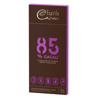 Chocolate Espírito Cacau 85% Cacau 80g