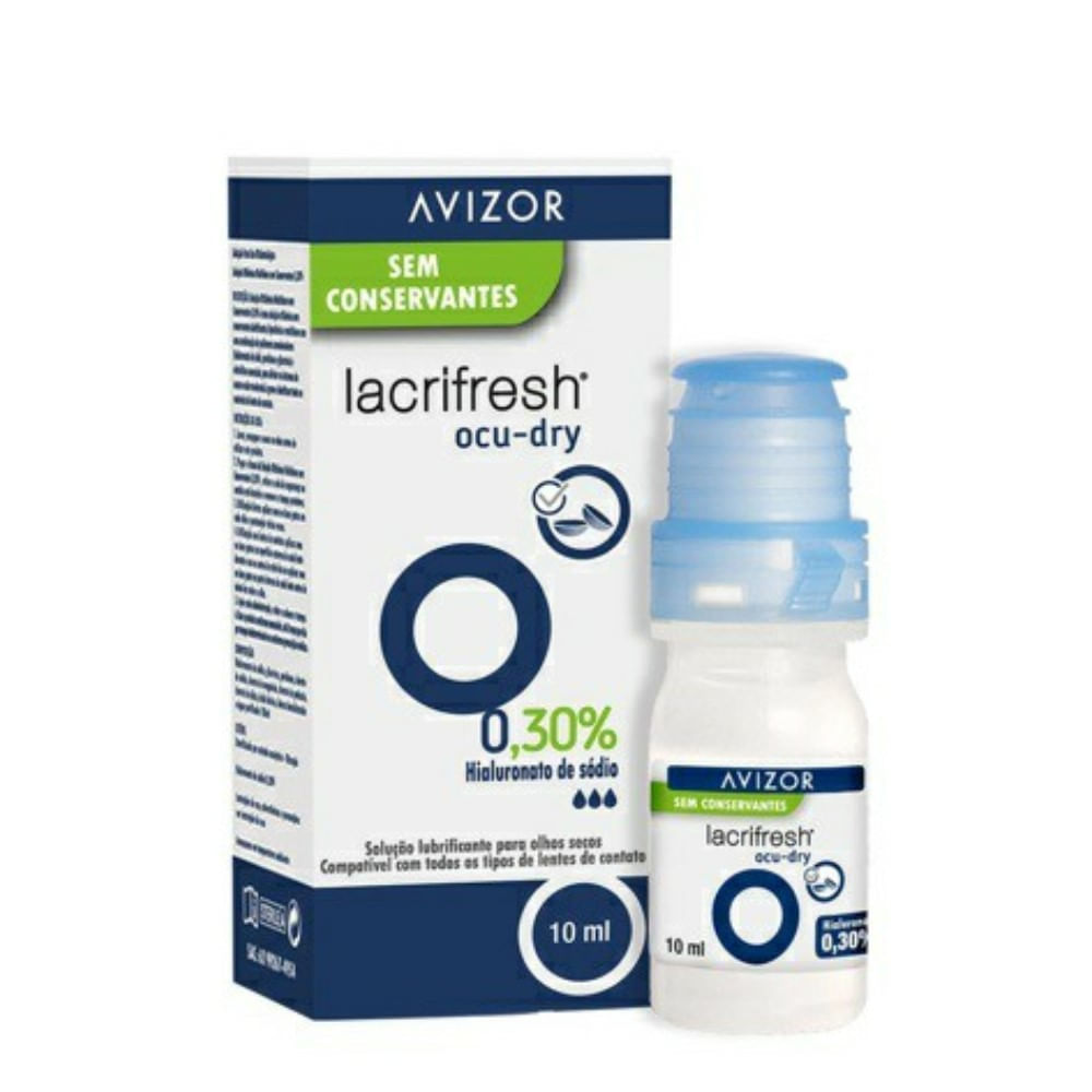 Lacrifresh Ocu-Dry 0,30% Lubrificante Sem Conservantes 10ml