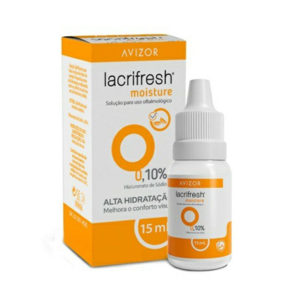 Lacrifresh Moisture 0,10% Solução Oftálmica 15ml