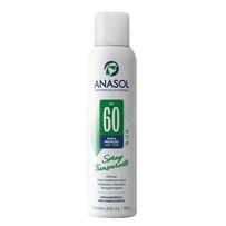 Protetor Solar Aerosol Anasol Spray Transparente FPS60 200ml