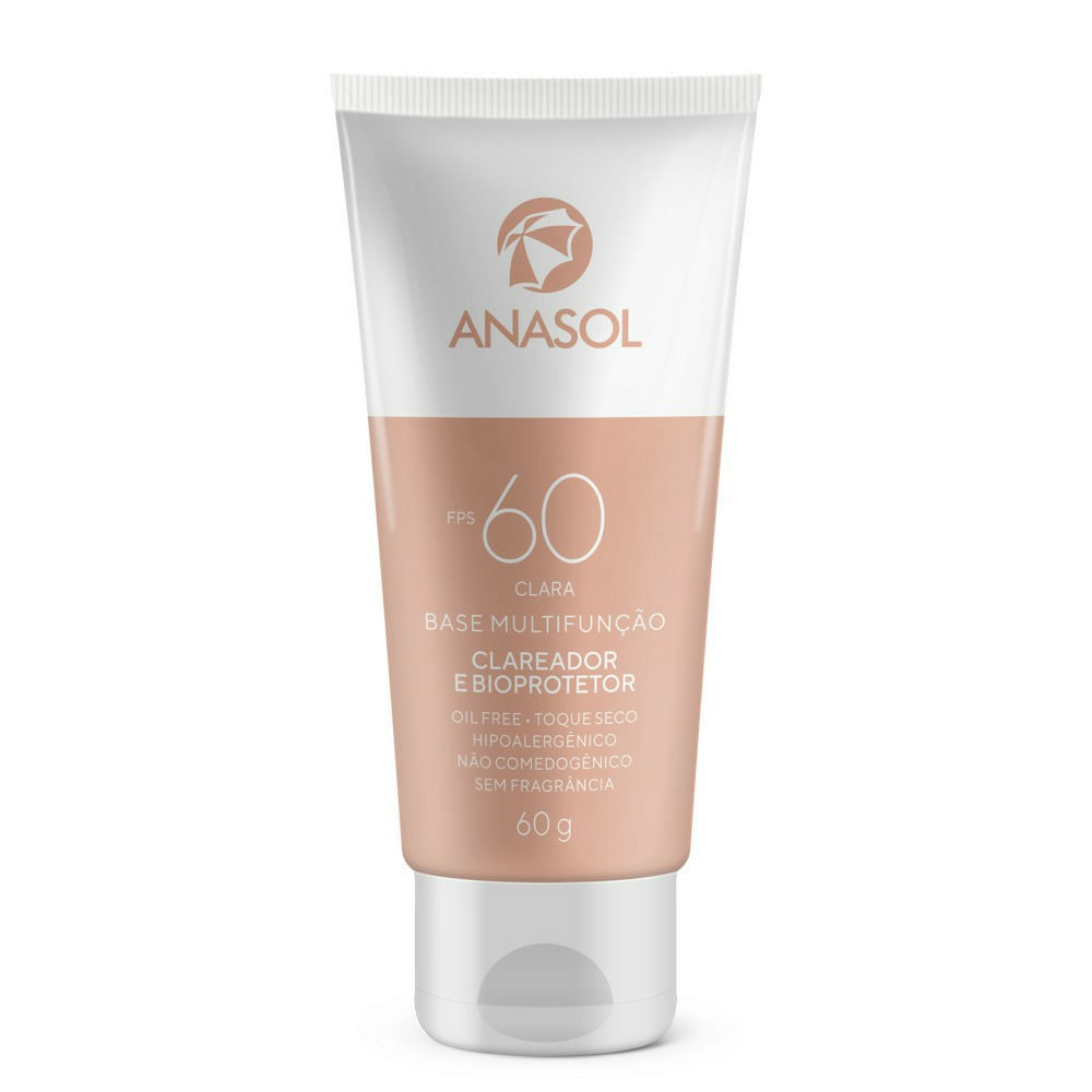 Base Multifunção Anasol Clareador e Bioprotetor FPS60 Clara 60g
