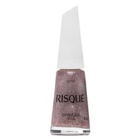 Esmalte Risque Efeito Glitter Granulado Rosé 8ml