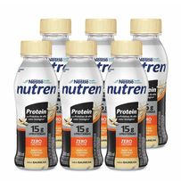 Bebida Láctea Nutren Protein Sabor Baunilha 6 unidades de 260ml cada