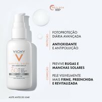 Protetor Solar Facial Vichy Capital Soleil UV-Age Daily Anti-Idade 3 em 1 FPS60 Cor 4.0 40g