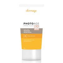 Protetor Solar Facial Dermage Photoage Peles Sensíveis FPS50 Cor Clara 50g