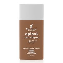 Protetor Solar Facial Mantecorp Episol Sec Acqua FPS60 Cor Média 40ml