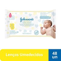 Lenços Umedecidos Johnsons Baby Recém-Nascido Sem Fragrância 48 Unidades