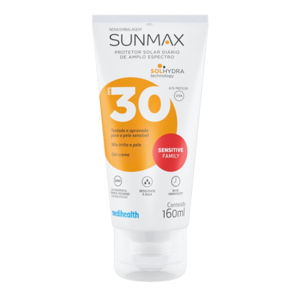 Protetor Solar Sunmax Sensitive Family FPS30 160g